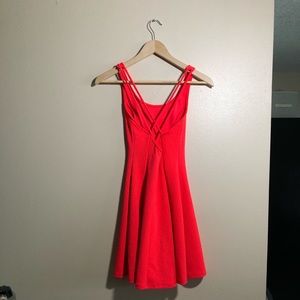 Charlotte Russe neon orange dress